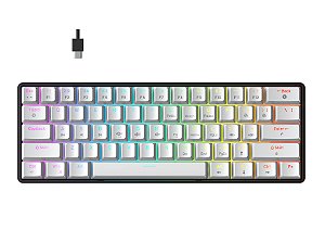 Teclado Gamer Force One Atlas 60% RGB USB Switch Huano Red