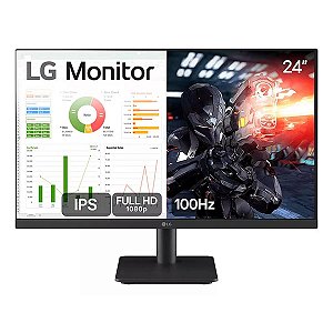 Monitor Pc Gamer LG 24 Ips 100hz Hdmi Ajuste de Inclinação
