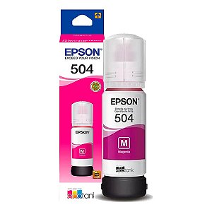 Garrafa de Tinta Original Epson EcoTank T504 Magenta T504322