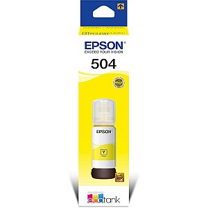 Garrafa de Tinta Original Epson EcoTank T504 Amarelo T504422