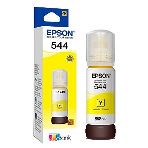 Garrafa De Tinta Original Epson Ecotank T544 Amarelo T544422
