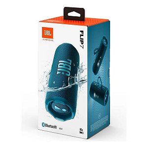 Caixa De Som Bluetooth Jbl Flip 7 Azul Alto-falante portátil
