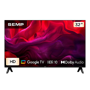 Smart TV Semp 32 " LED HD WiFi Bluetooth Google TV 2 HDMI