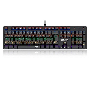 Teclado Mecânico Redragon Valheim Rainbow K608-R PT-Brown