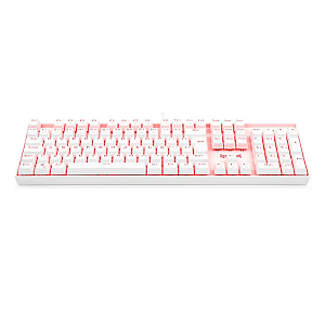 Teclado Mecânico Redragon Mitra Branco Switch Azul K551W