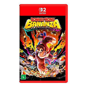 Jogo Donkey Kong Bananza Nintendo Switch 2 Mídia Física