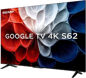 Smart TV Semp 55” 55S62 4K UHD Google TV HDR Wi-Fi