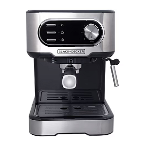 Cafeteira Espresso Black Decker 20 Bar 110V Cápsulas