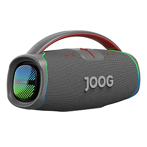 Caixa De Som Bluetooth Joog Pair X 200W RGB Com Microfone