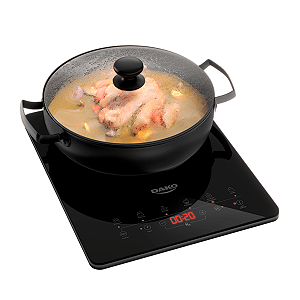 Cooktop Indução Portátil Dako 1 Boca Preto 127V Touch