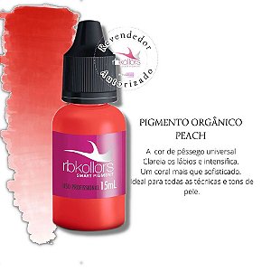 Pigmento Peach 15ml - RB Kollors - Love Micro