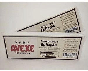 LENÇOS EPILATÓRIO TNT C50 UNIDADES 7,35CM X20CM