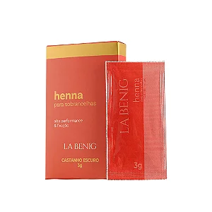 HENNA REFIL LA BENIG CASTANHO ESCURO 3,0g