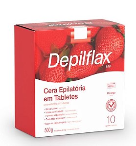 CERA QUENTE DEPILFLAX MORANGO 500G