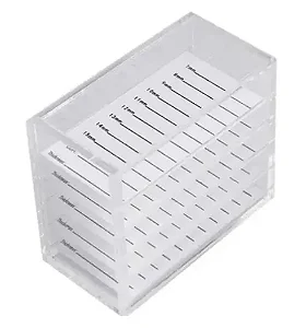 Lash Box em Acrílico 05 gavetas com marcações