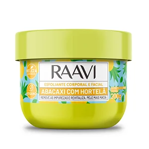 RAAVI CREME ESFOLIANTE ABACAXI COM HORTELA 200G