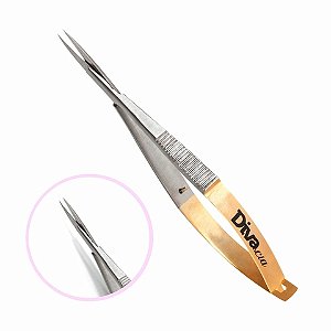 Tesoura Alicate Castroviejo com cabo flexivel e corte reto