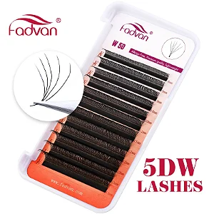 Cílios Fadvan 5D W 0,07 D Tamanho Mix 8-14mm