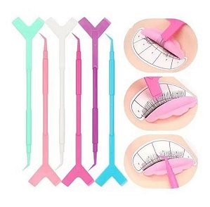 Palito Espátulas  Pente Para Lash Lifting Cílios 6 - Unid.