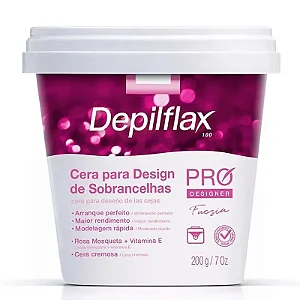 CERA PARA DESIGN DE SOBRANCELHAS FUCSIA DEPILFLAX 200G
