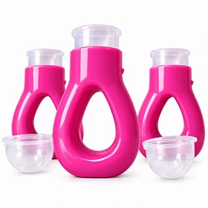 ANEL ACRÍLICO PARA HENNA ROSA PINK - COM BATOQUE DESCARTÁVEL