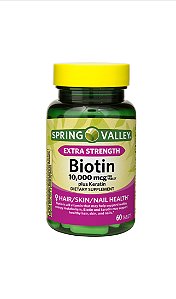 Biotina Spring Valley 10.000mg - 60tablets