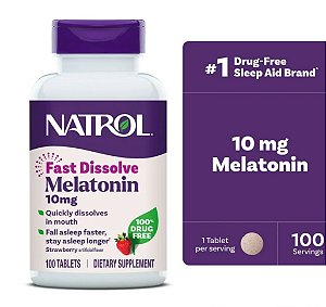 Melatonina 10mg - Natrol - Fast dissolve - 100 tablets