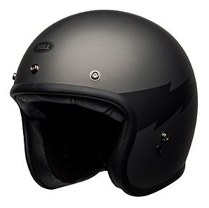 Capacete Bell Custom 500 Old School Thunderclap Matte Gray Black