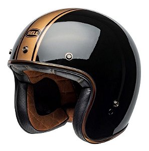 Capacete Old School Bell Custom 500 Rally Black Bronze Loja