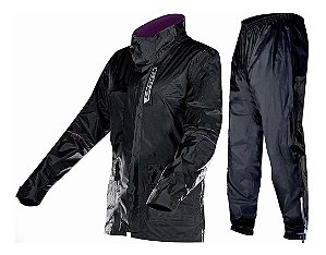Capa De Chuva Feminina Ls2 Fluxus Lady Evo Black
