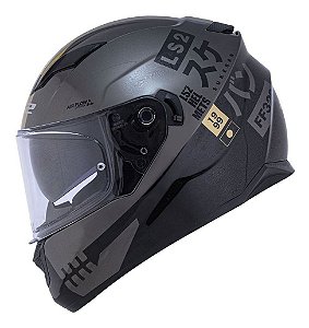 Capacete Ls2 Stream Sukeban Viseira Solar Ff320 Cinza