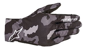 Luva Alpinestars Reef Masculina Ventilada Preto Camo