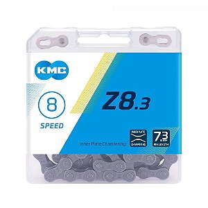CORRENTE MTB SPEED KMC Z8.3 CINZA116 ELOS 8V SHIMANO SRAM