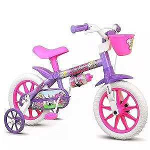 BICICLETA INFANTIL ARO 12 VIOLET PINK/VIOLETA NATHOR