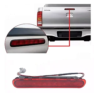 Black light Tampa traseira Hilux 2005/2015 Cristal ou vermelho