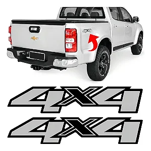 Adesivo lateral caçamba S10 4x4 2012/2024