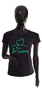 Camisa In' Sana Feminina Preto c/ Verde