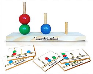 Jogo Torre Inteligente 63 Peças Em Madeira - Colorido - JottPlay - TRIN