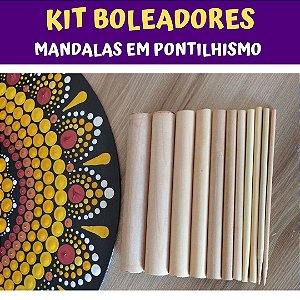 Kit de Boleador Pontilhismo Arte Mandala Mitchel Barros