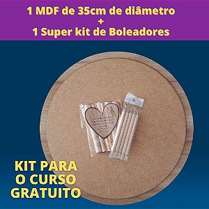 3 em 1 - Conjunto de  1 MDF + Kit de boleadores  + Kit puxadinho
