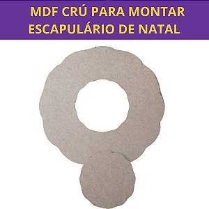Escapulário para o Natal - MDF crú