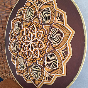 Mandala Portal da Força (3D) - 60 cm