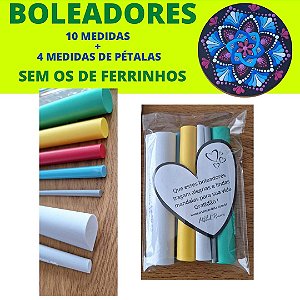 Boleadores Brasileirinhos 10 medidas + 4 medidas de pétalas (SEM OS FERRINHOS PARA PUXADINHOS)