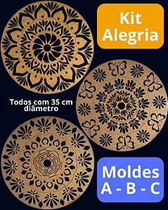 Kit Alegria - Moldes Mandala Fácil