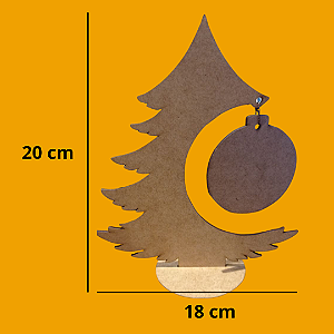 Árvore de Natal de MDF crú