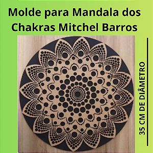 Molde para Mandala dos Chakras Mitchel Barros
