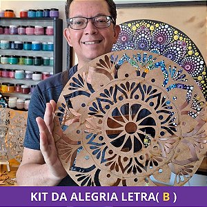 LETRA (B) KIT ALEGRIA INDIVIDUAL / Moldes Mandala Fácil