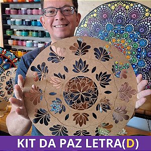 LETRA (D) KIT PAZ INDIVIDUAL / Moldes Mandala Fácil