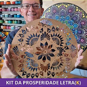 LETRA ( K ) KIT PROSPERIDADE INDIVIDUAL / Moldes Mandala Fácil