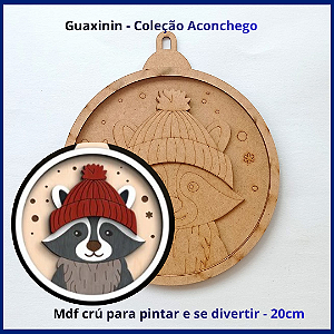 Guaxinim - mdf crú para pintar